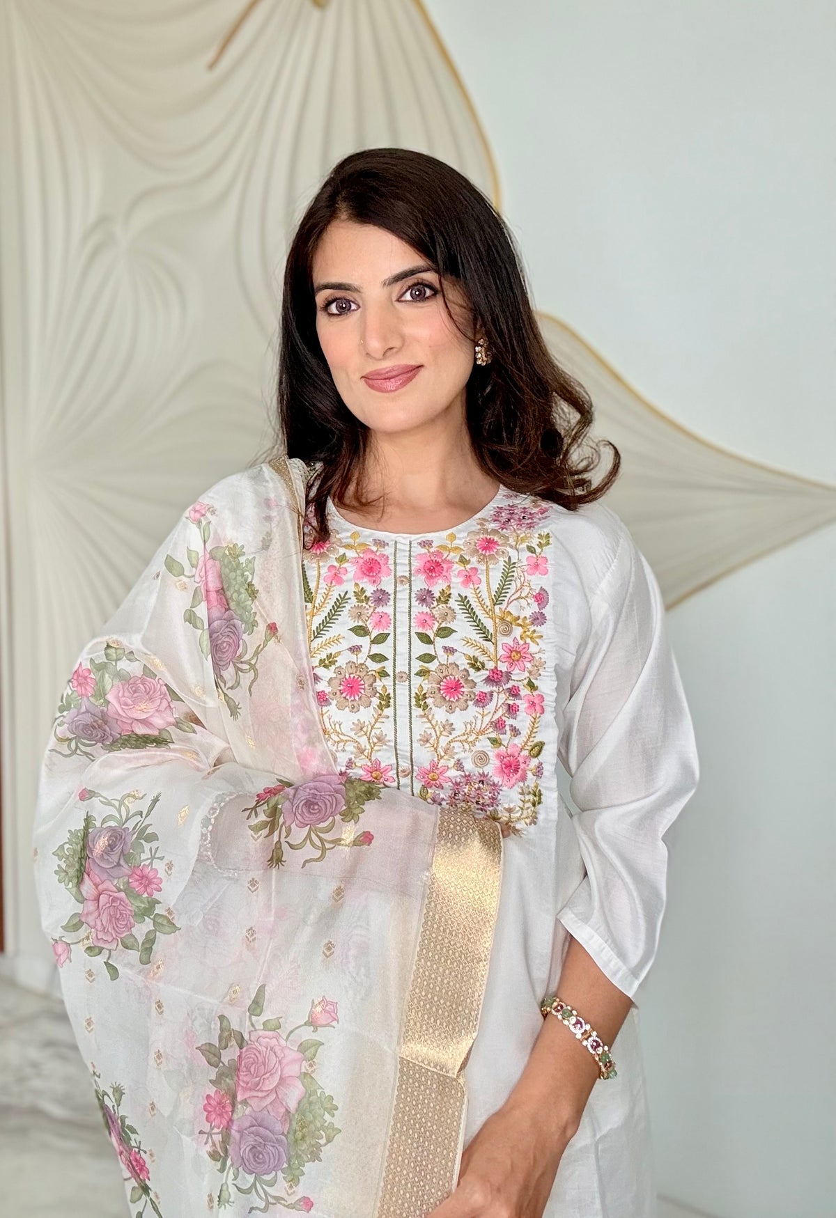 Safa – Ivory Cotton Suit