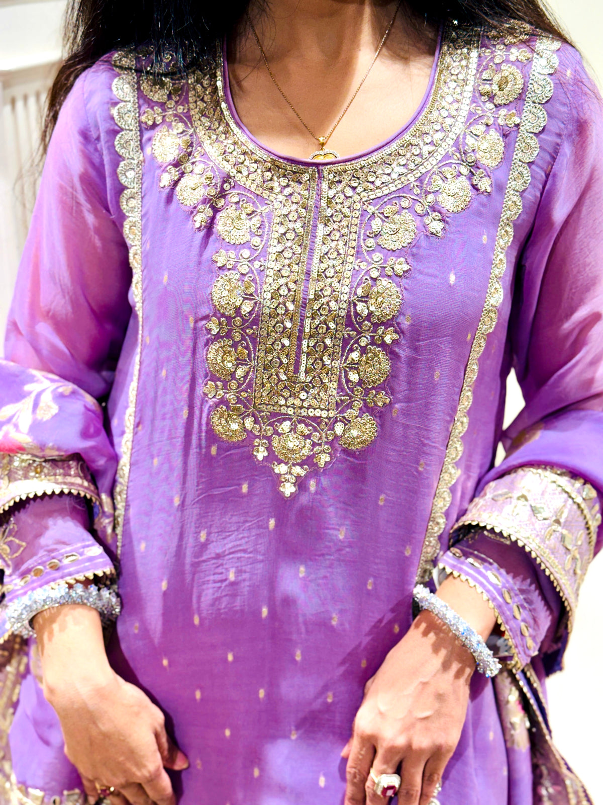 Lavender Sharara Set