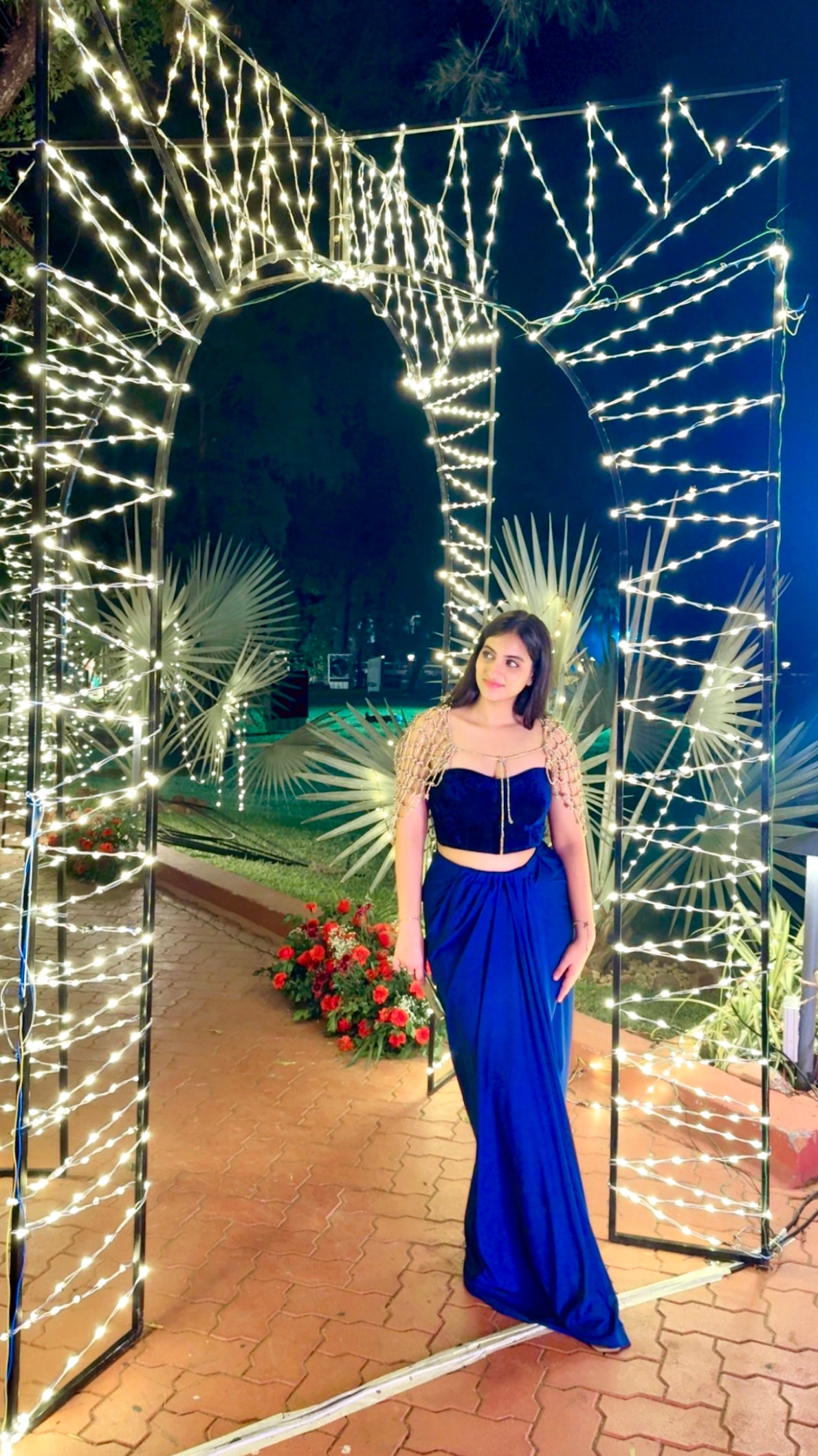 Royal Blue Elegance Corset Skirt