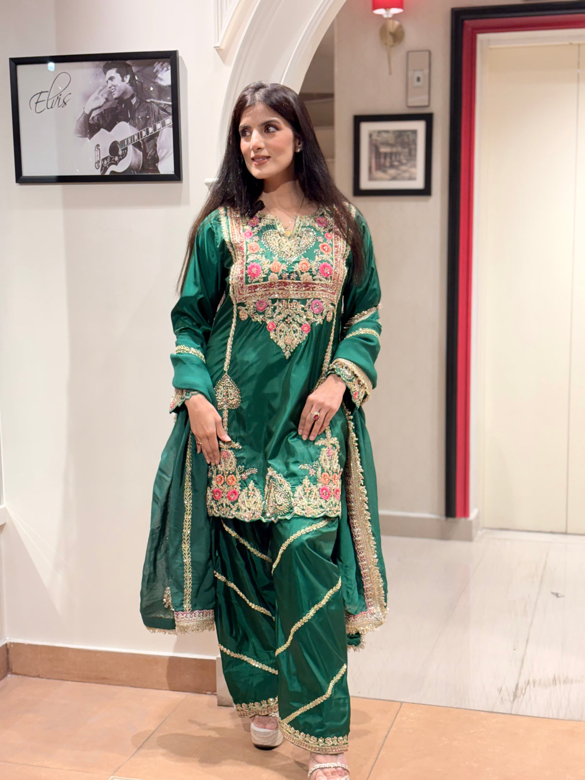 Green Farshi Suit