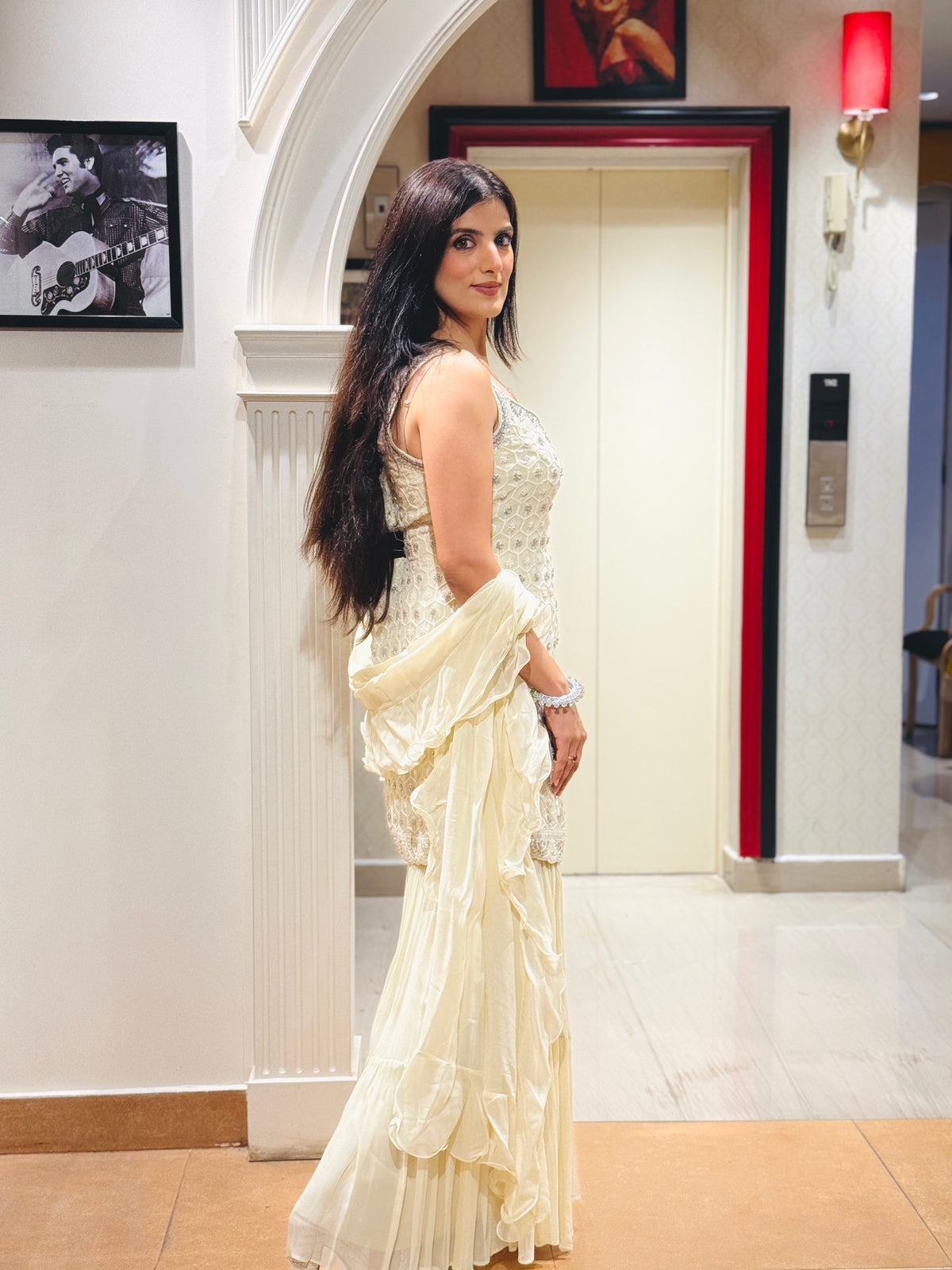 Ivory Sharara Set