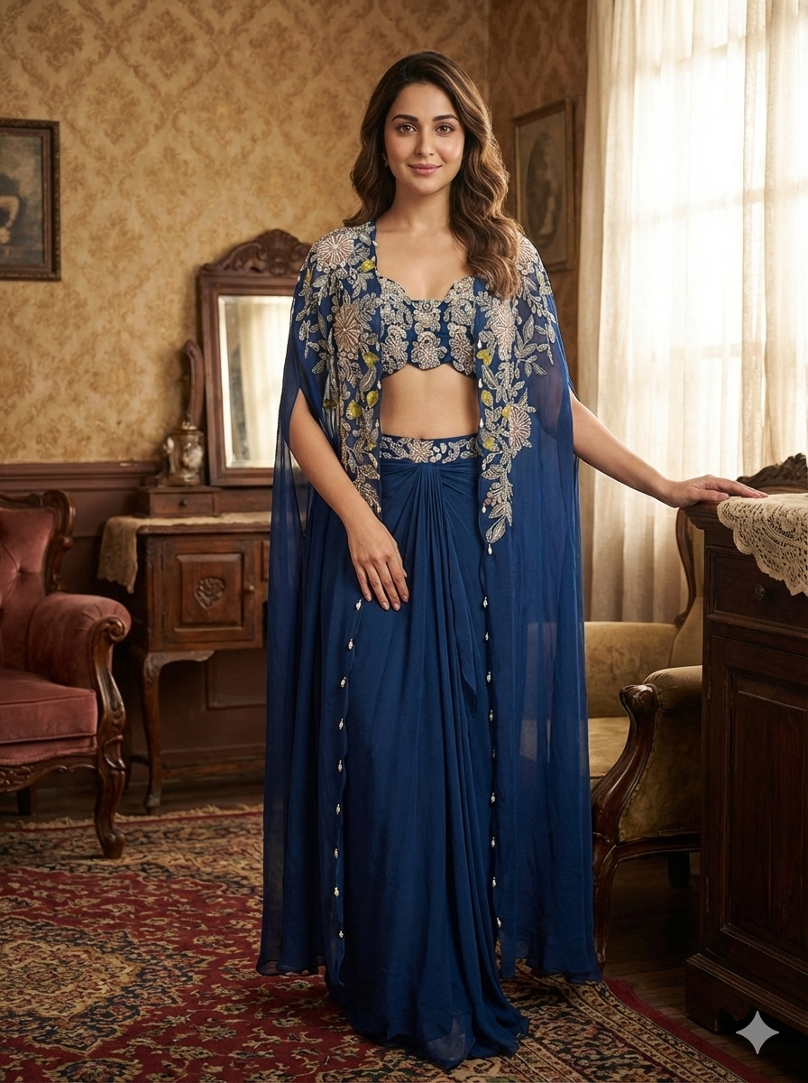Cobalt Royale Indo western