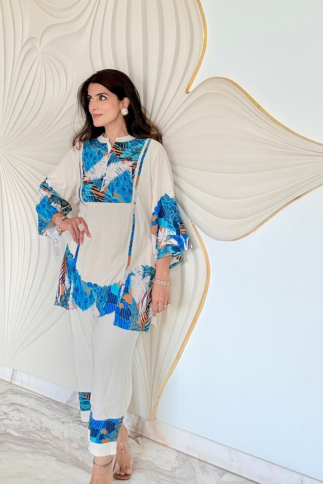 Azure Dreams Cotton Co-ord Set
