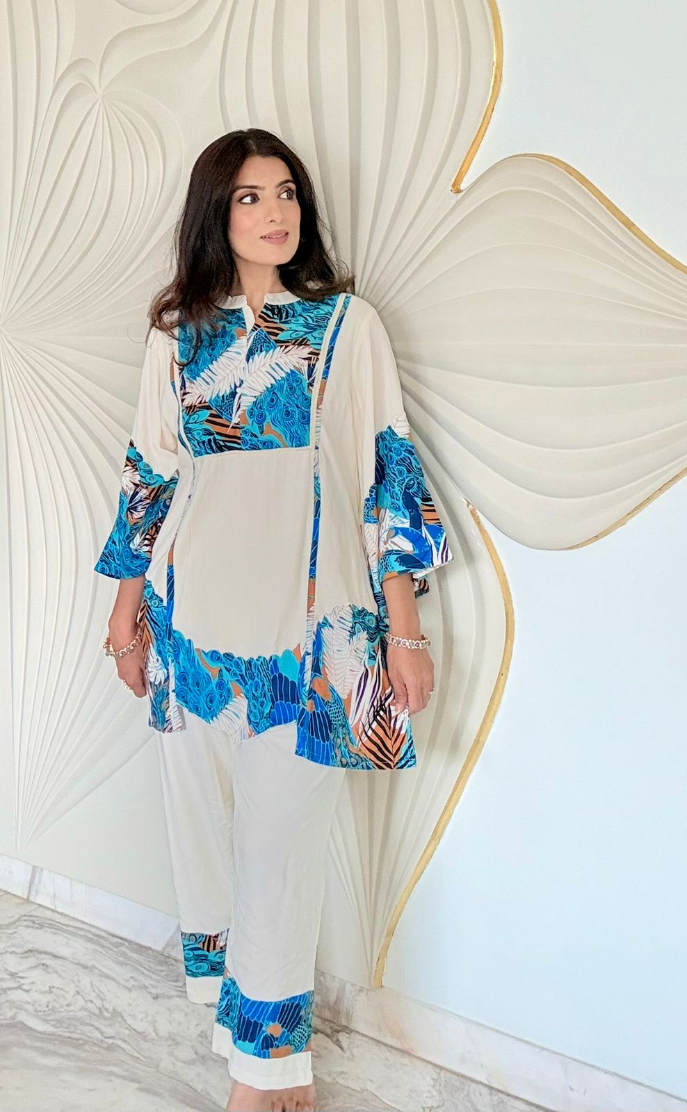 Azure Dreams Cotton Co-ord Set